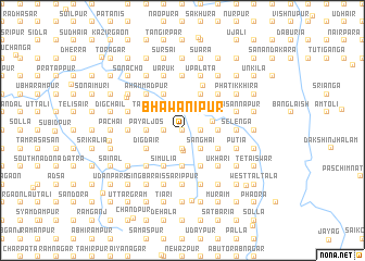 map of Bhawānipur