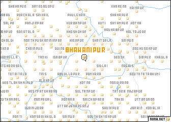 map of Bhawānīpur