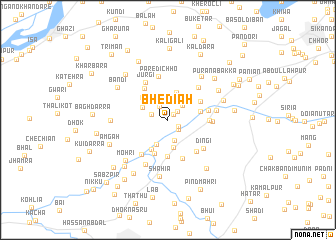 map of Bhediāh