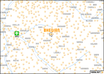 map of Bhediān