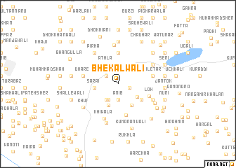 map of Bhekalwāli