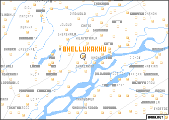 map of Bhelluka Khu