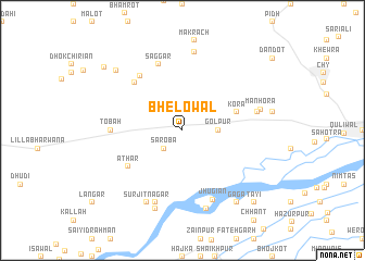 map of Bhelowāl