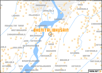 map of Bheni Tālib Husain