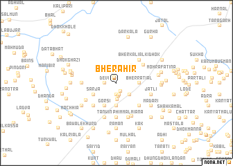 map of Bher Ahīr