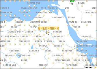 map of Bherāmāra