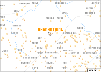 map of Bher Hathiāl