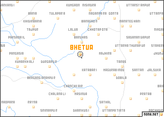 map of Bhetua