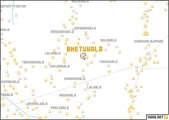 map of Bhetuwāla