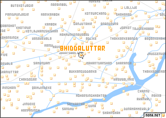 map of Bhiddāl Uttār