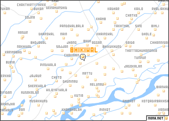 map of Bhikīwāl