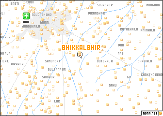 map of Bhikkal Bhīr