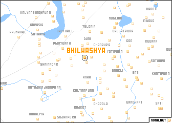 map of Bhīlwashya