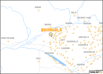 map of Bhimāwāla