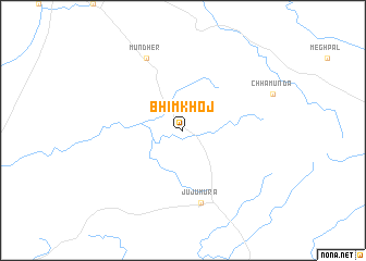 map of Bhīmkhoj