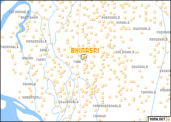 map of Bhināsri