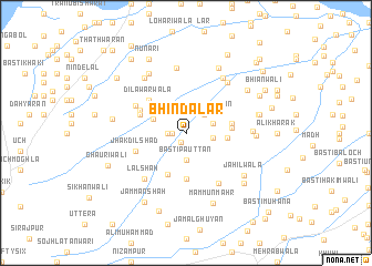 map of Bhinda Lār