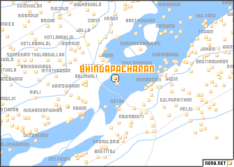 map of Bhinda Pachārān