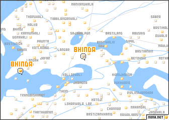 map of Bhinda