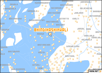 map of Bhindi Hāshimwāli