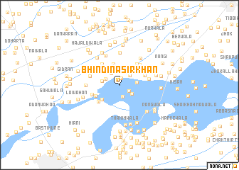 map of Bhindi Nasīr Khān