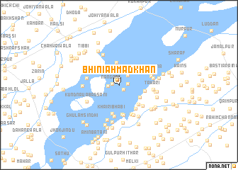 map of Bhini Ahmad Khān