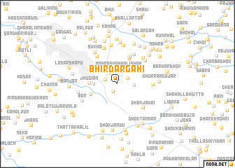 map of Bhir Dargāhi