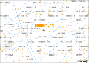 map of Bhiri Kalān