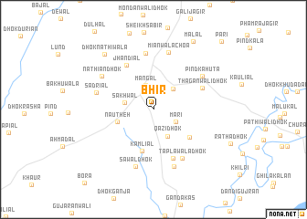 map of Bhīr