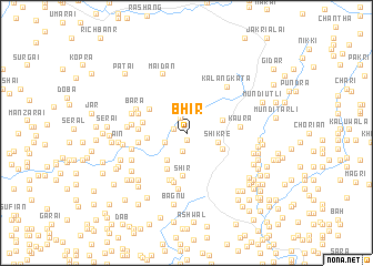 map of Bhir