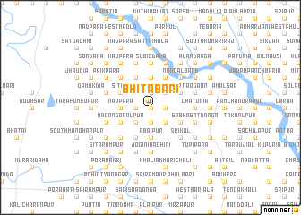 map of Bhitābāri