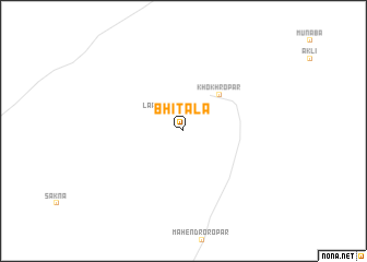 map of Bhītāla
