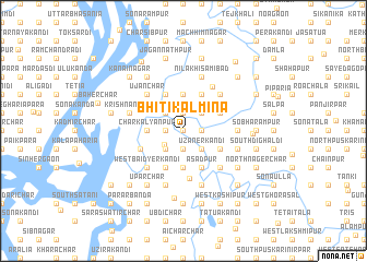 map of Bhitikālmina