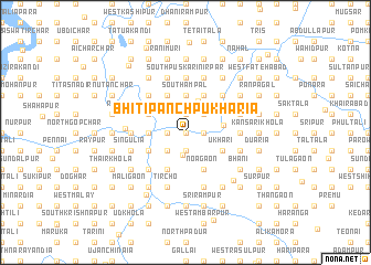 map of Bhiti Pānch Pukharia
