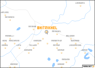 map of Bhitrikhel