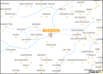 map of Bhobāra