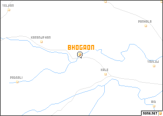 map of Bhogaon