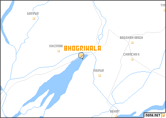 map of Bhogrīwāla