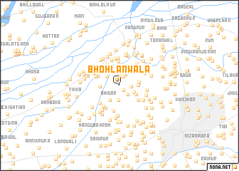 map of Bhohlanwāla