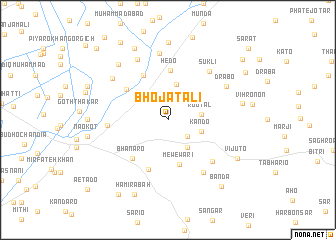 map of Bhoja Tali