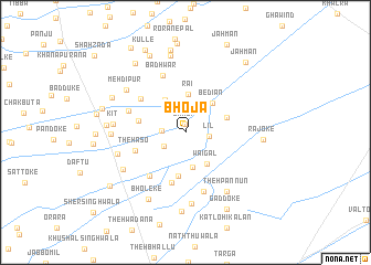 map of Bhoja