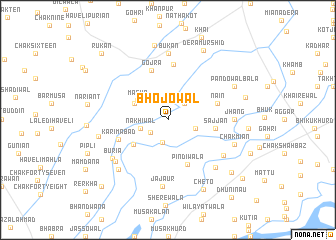 map of Bhojowāl