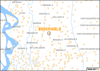 map of Bhokrīwāla