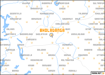 map of Bholādānga