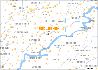 map of Bhola Shāh