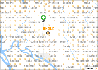 map of Bhola