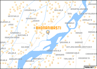 map of Bhonani Basti