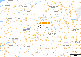 map of Bhopālwāla