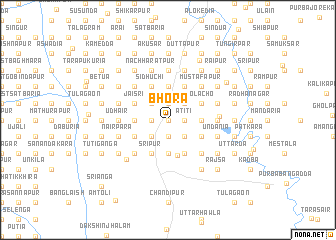 map of Bhora