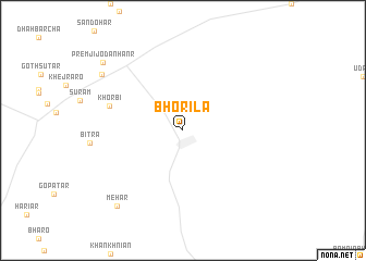 map of Bhorīla